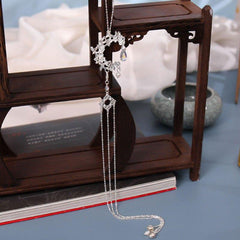 Chinese Style Tassel Metal Waist Ornament Crystal Flower Decoration