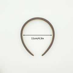 3pcs Women Solid Leather Party Headband Hair Loop Clasp Glitter Hairbands