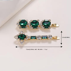 Shining Rhinestone Hair Clip Non Slip Hair Accessory