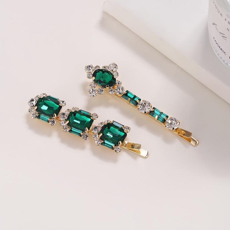 Shining Rhinestone Hair Clip Non Slip Hair Accessory