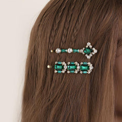 Shining Rhinestone Hair Clip Non Slip Hair Accessory