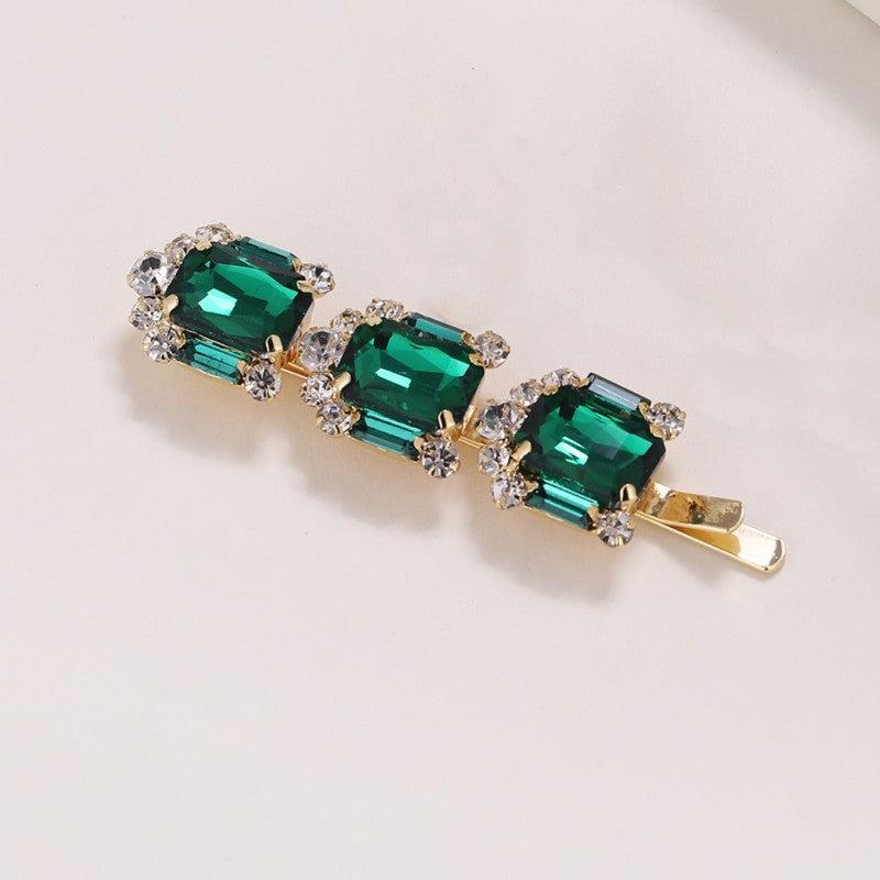 Shining Rhinestone Hair Clip Non Slip Hair Accessory
