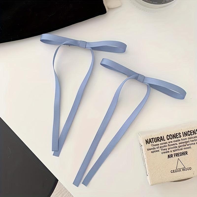 Y2K Solid Hair Ribbon Sweet Hair Accessories For Braids Ponytail