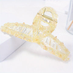 Crystal Large Hair Claw Back Head Shark Claw Ponytail Holder Hair Accessories