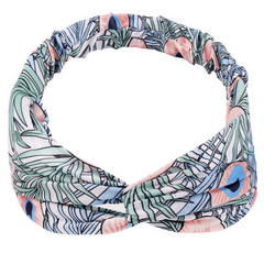 Bohemian Vintage Cross Turban Hair Band for Women Girls