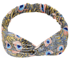 Bohemian Vintage Cross Turban Hair Band for Women Girls