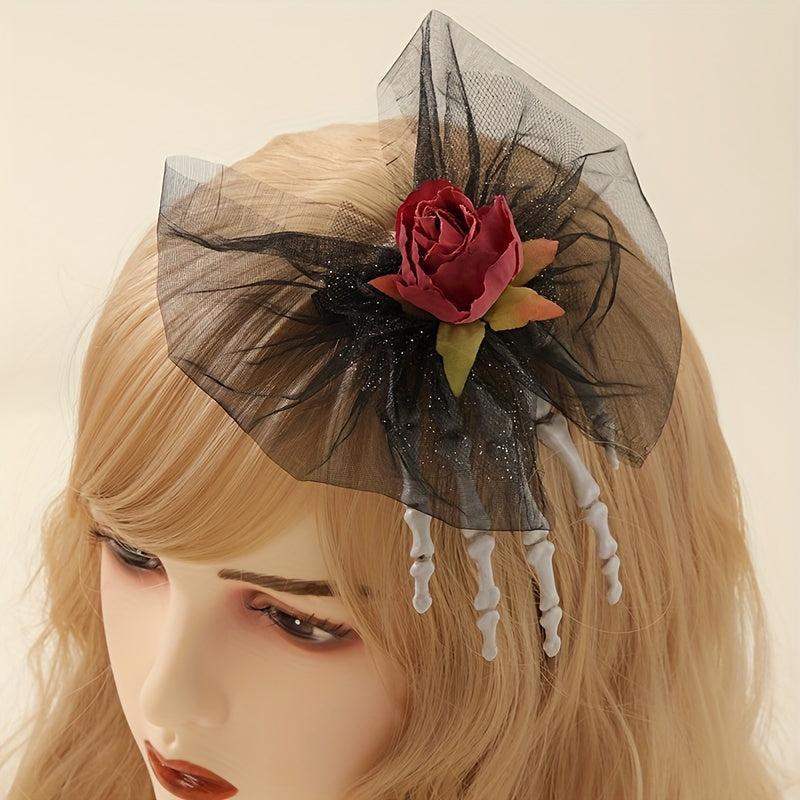 Halloween Flower Duck Billed Clip Head Piece
