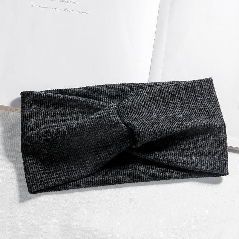 Solid Headband Wide Turban Twist Knitted Hairband Hair Accessories