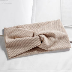 Solid Headband Wide Turban Twist Knitted Hairband Hair Accessories