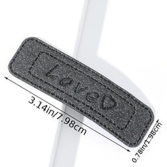 PU Leather LOVE Hair Clip Female Hair Accessories