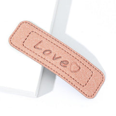 PU Leather LOVE Hair Clip Female Hair Accessories