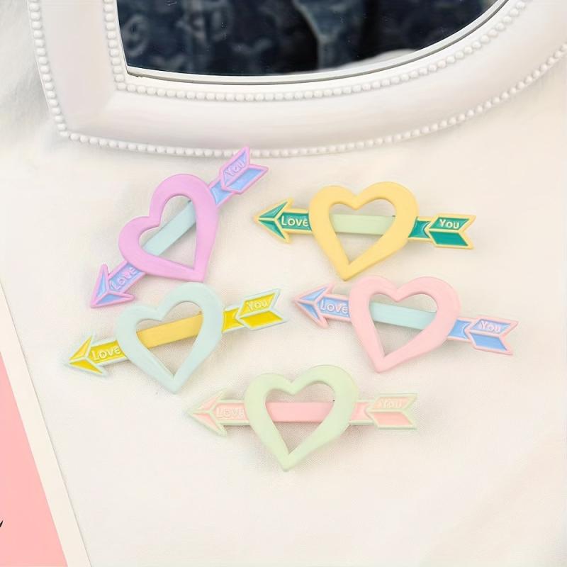 Duck Billed Hair Clip Hollow Heart Shape Hair Accessory