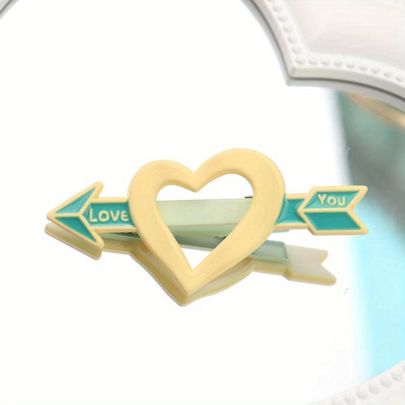 Duck Billed Hair Clip Hollow Heart Shape Hair Accessory