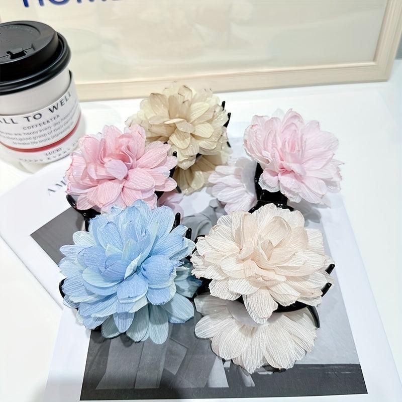 Flower Hair Claw Clip Acrylic Hairpin Clamp Jaw Clamp Clip Hair Decoration