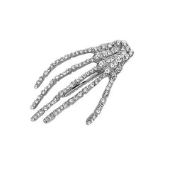 Halloween Rhinestone Claw Hair Clip Punk Duck Billed Clip for Women Girls
