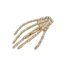 Halloween Rhinestone Claw Hair Clip Punk Duck Billed Clip for Women Girls