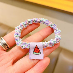5pcs Stretch Elastic Hair Tie Headwear For Girls