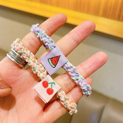 5pcs Stretch Elastic Hair Tie Headwear For Girls