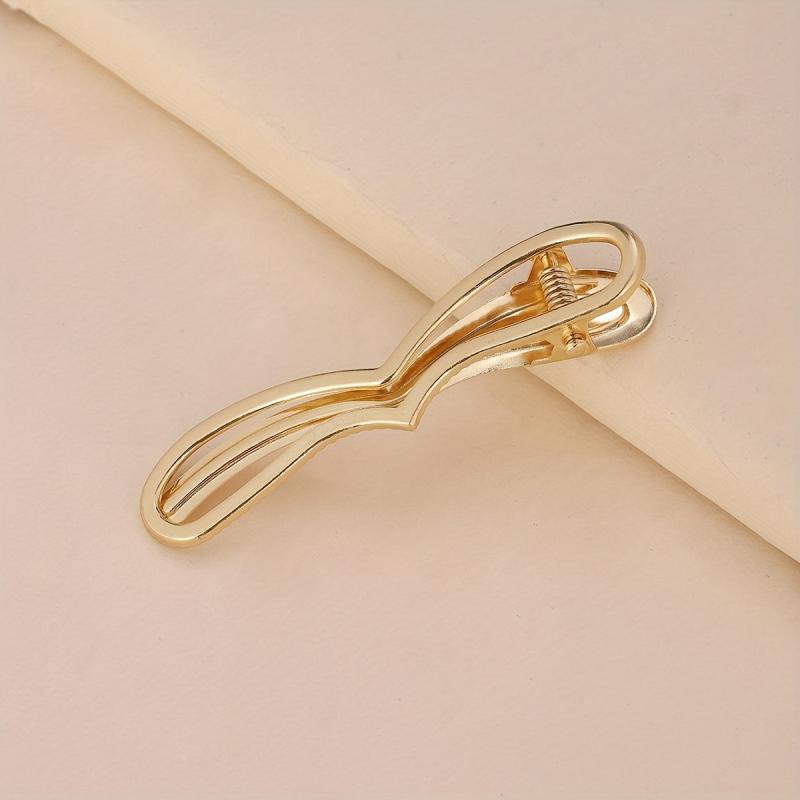 Metal Geometric Hair Clip Bangs Clip Duck Billed Hair Accessory