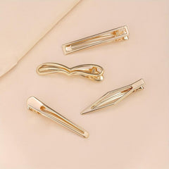 Metal Geometric Hair Clip Bangs Clip Duck Billed Hair Accessory