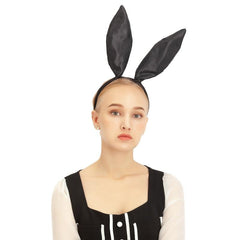 Satin Bunny Ears Headband for Cosplay Party Costume