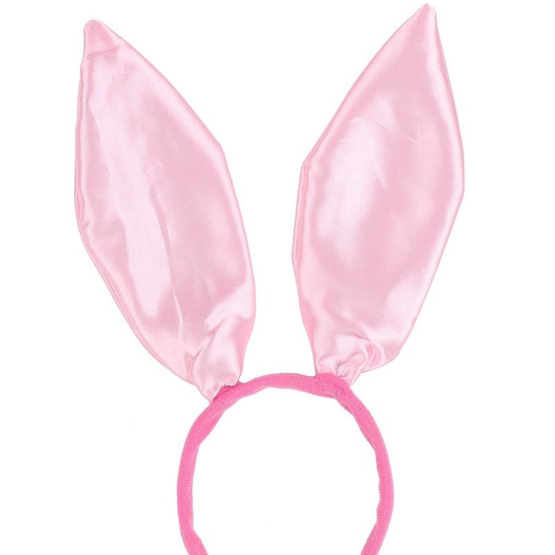 Satin Bunny Ears Headband for Cosplay Party Costume