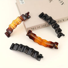2 PCS Wavy Hair Clip Bobby Pin Retro Hairpin Women Girls Headdress Hair Accessor