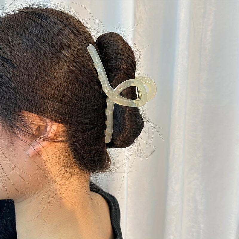 Geometric Hair Claw Clip Acrylic Jelly Banana Clip Bath Jaw Clamp Clip