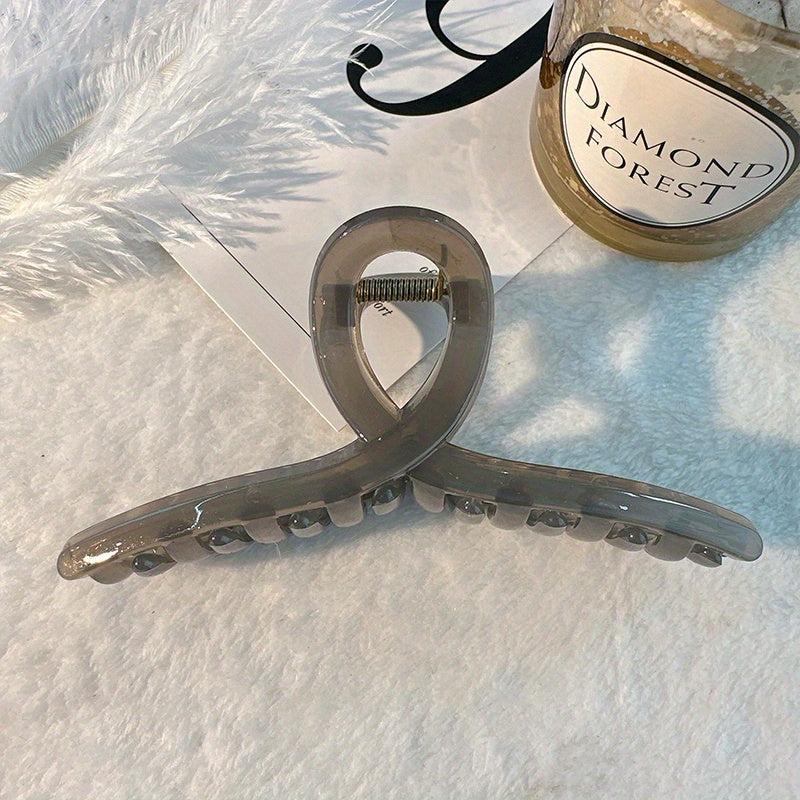 Geometric Hair Claw Clip Acrylic Jelly Banana Clip Bath Jaw Clamp Clip