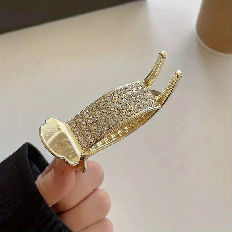 Rhinestone Faux Pearl Hair Claw Banan Clip Hair Accessories