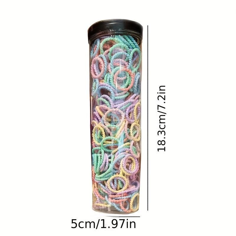 300Pcs Seamless Hair Rings Small Elastic Hair Ties