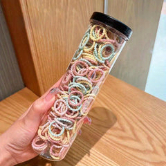 300Pcs Seamless Hair Rings Small Elastic Hair Ties