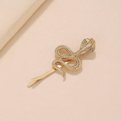 Snake Charm Metal Hair Pin Y2K Punk Bobby Pin