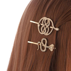Snake Charm Metal Hair Pin Y2K Punk Bobby Pin