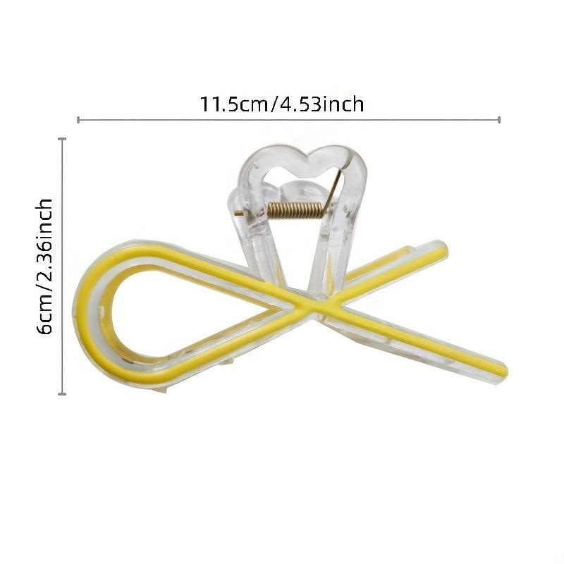 11 Clear Frame Banana Clip Non Slip Hair Accessory