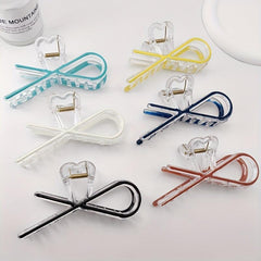 11 Clear Frame Banana Clip Non Slip Hair Accessory