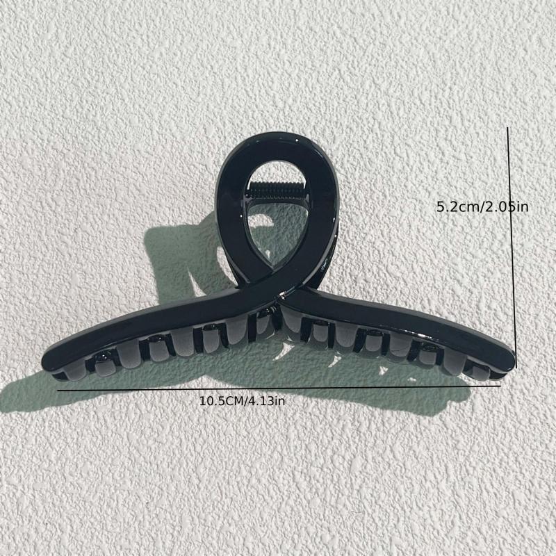 6pcs Large Hair Claw Vintage Solid Shark Claw Hair Accessories