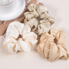 Silk Satin Hair Scrunchies Elastic Hair Bands Hair Ties Ponytail Holder