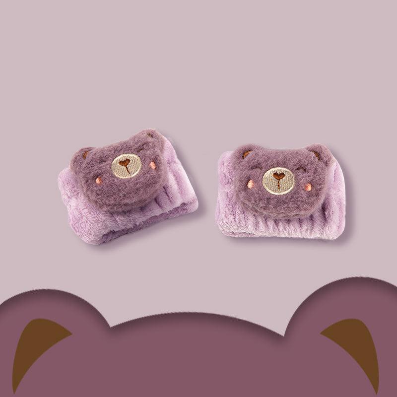 Cartoon Doll Plush Wristbands for Face Washing