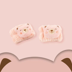 Cartoon Doll Plush Wristbands for Face Washing