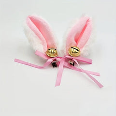 Cat Ears Hair Clip With Bell Cosplay Roleplay Hair Accessories