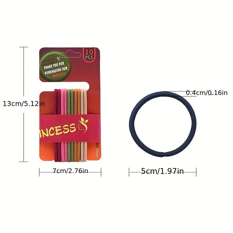 10pcs Seamless Hair Tie Ponytail Hair Rope Hair Accessories For Women