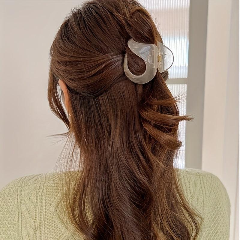 4 PCS Jelly Hair Jaw Clips Non Slip Hair Claw Clip Hair Accessories