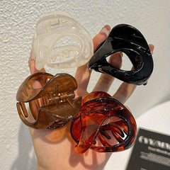 4 PCS Jelly Hair Jaw Clips Non Slip Hair Claw Clip Hair Accessories