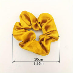Solid Scrunchies Hair Tie Elastic Ponytail Holder Accessories for Women Girls