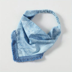 Tie Dye Vintage Headband Punk Style with Tassel