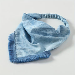 Tie Dye Vintage Headband Punk Style with Tassel