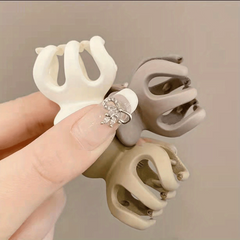3pcs Small Frosted Hair Claw Clip Hair Accessories