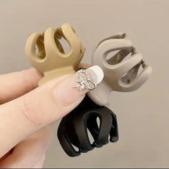 3pcs Small Frosted Hair Claw Clip Hair Accessories