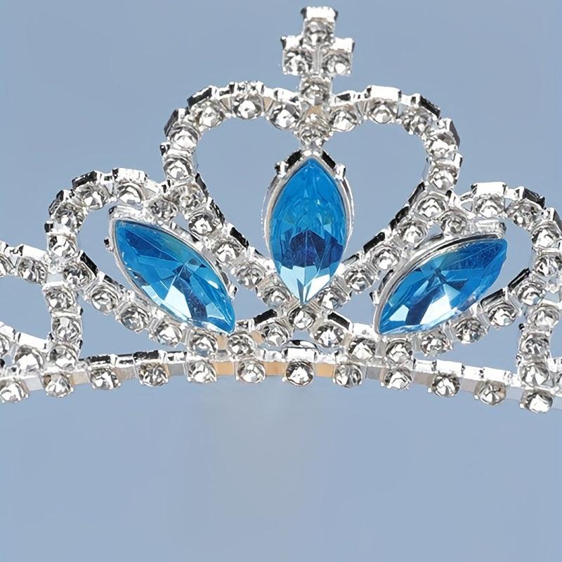 Glitter Princess Tiara Crown Headband for Kids Girls Birthday